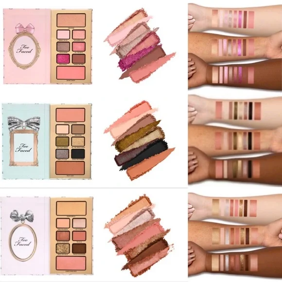 TOO FACED 3 Makeup Pallets Enchanted Wonderland Gift Set Better Than Sex Mascara - Picture 2 of 15